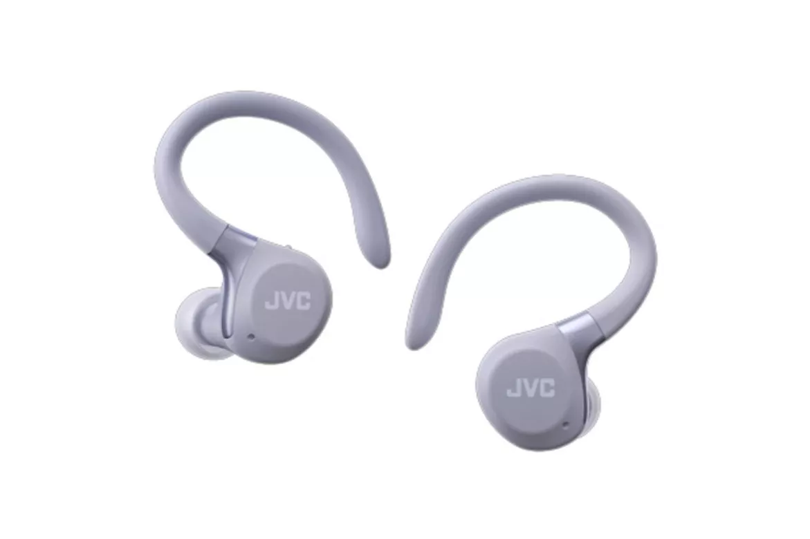 Auriculares JVC HA-EC75T-V-U inalámbricos Bluetooth deportivos con micrófono y protección IP57, color violeta