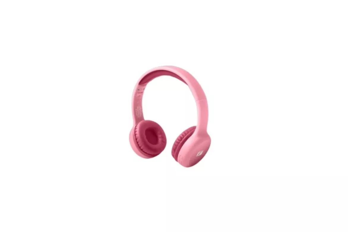 Auriculares MUSE M-215BTP inalámbricos Bluetooth para música, control de volumen, diadema ajustable, color rosa