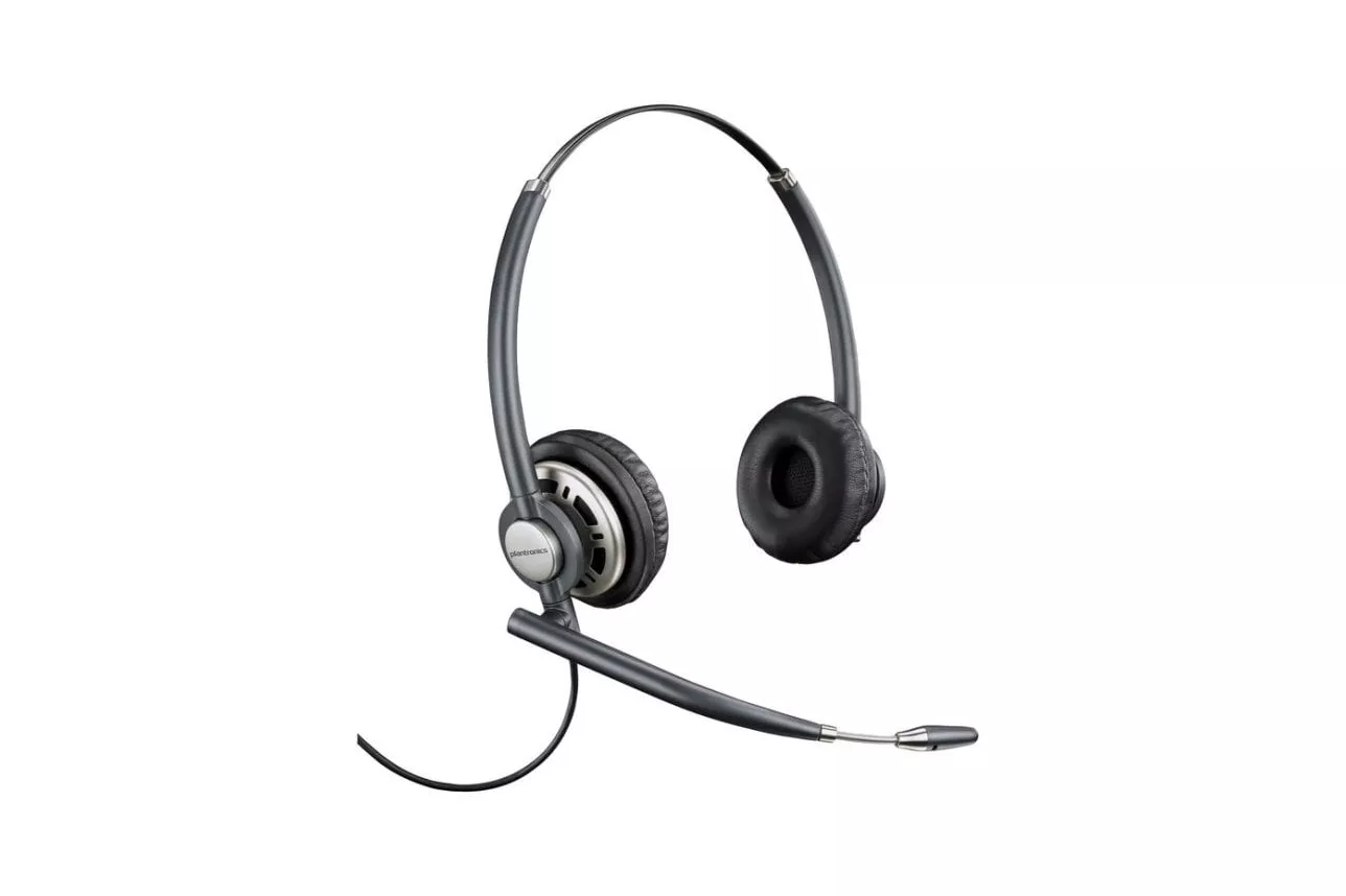 Auriculares Poly EncorePro 720 con cable Quick Disconnect para oficina y cancelación de ruido negros