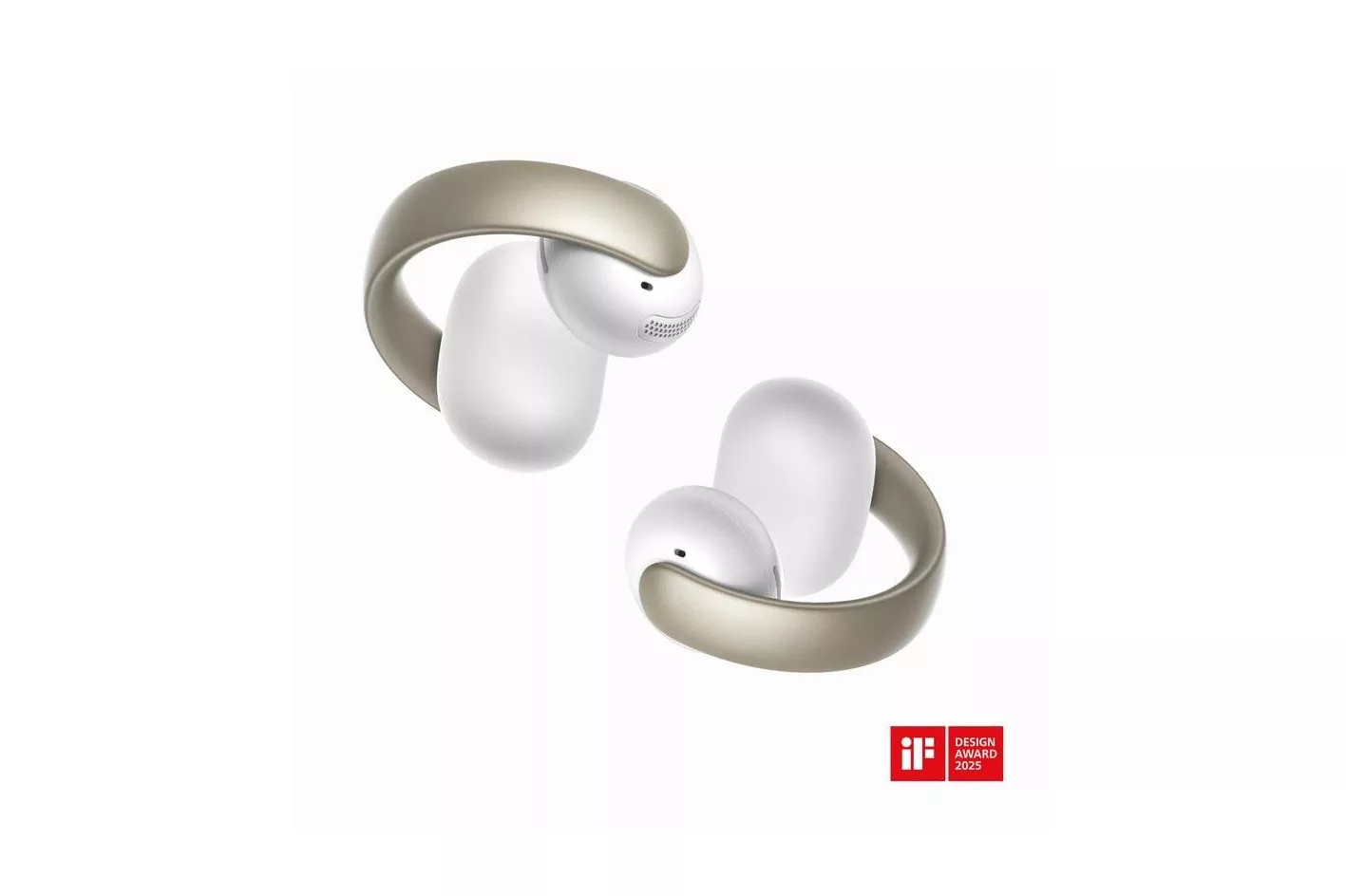 Auriculares SOUNDCORE Aeroclip inalámbricos True Wireless Bluetooth 5.4 para llamadas, música y deporte Champán Blanco