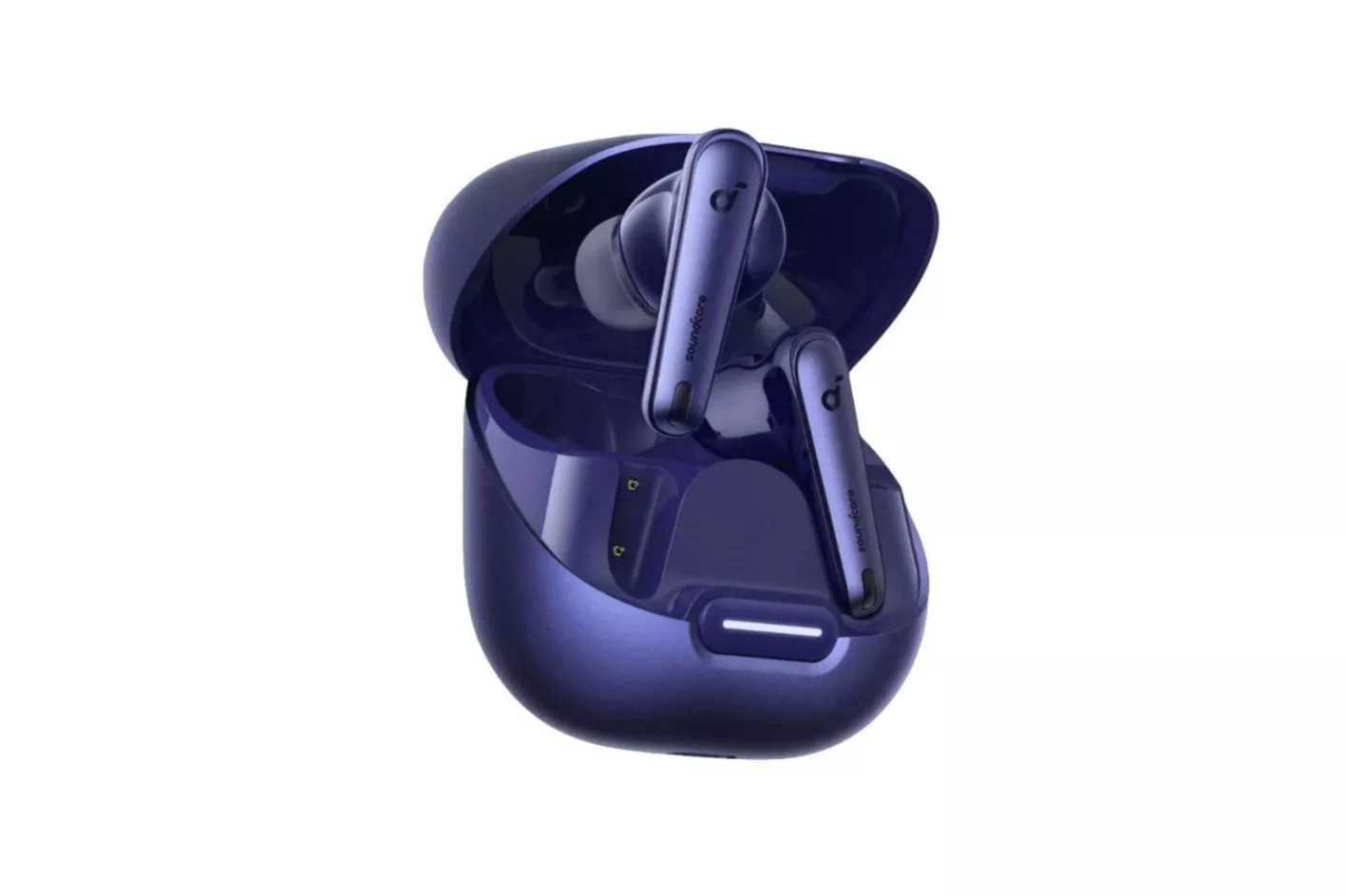 Auriculares Soundcore Liberty 4 NC inalámbricos Bluetooth con Cancelación Activa de Ruido, Micrófono y protección IPX4, azul marino