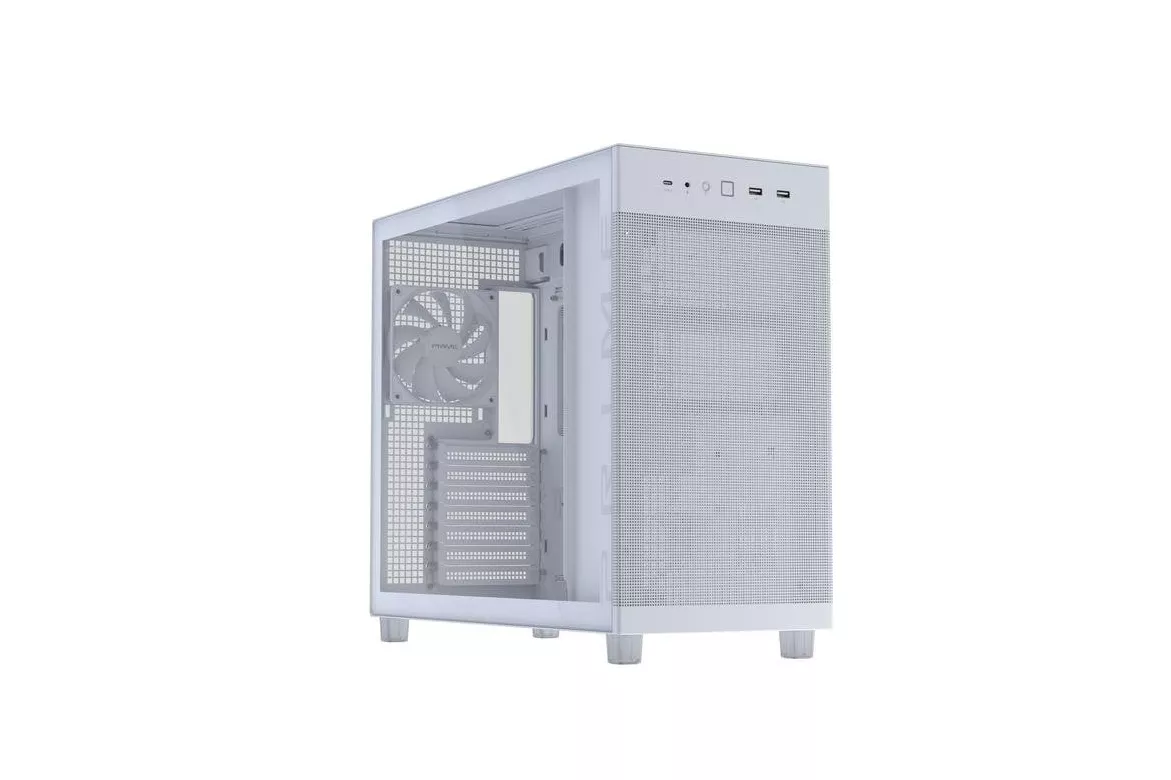 Caja de PC Asus PRIME AP303 TG White Cristal Templado ATX Micro ATX