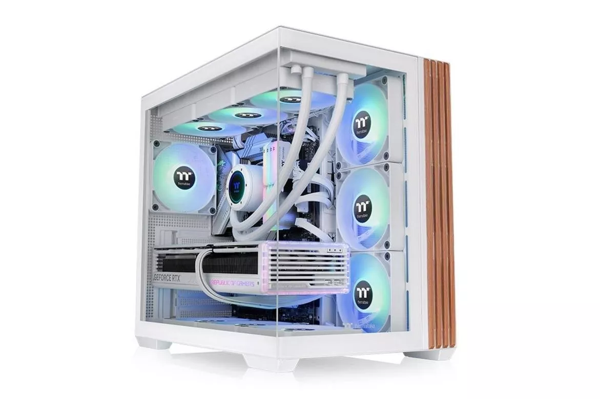 Caja Thermaltake View 380 WS ARGB Blanco Cristal Templado Gaming ATX