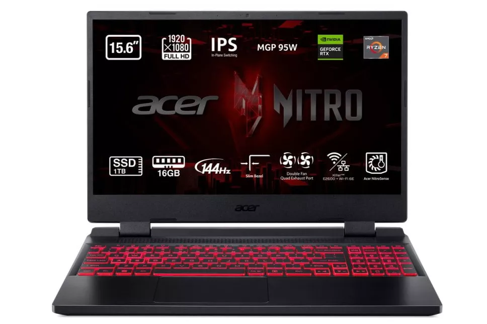 Acer Nitro 5 AN515-47-R6UV AMD Ryzen 7 7735HS/16GB/1TB SSD/RTX 3050Ti/15.6