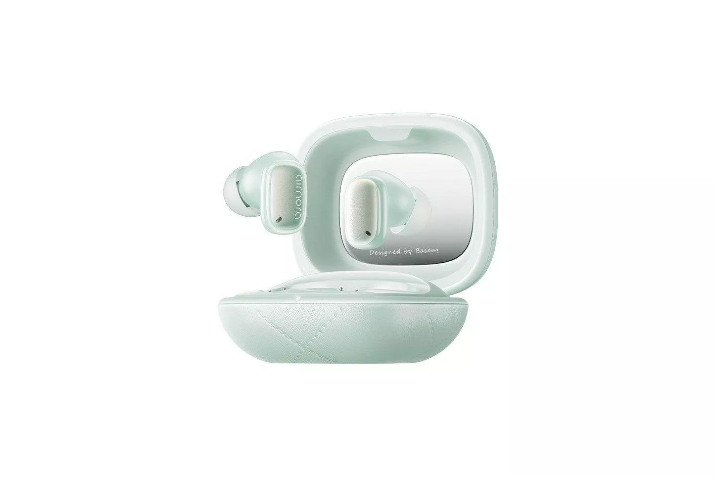 Auriculares Baseus Airnora 3 inalámbricos Bluetooth con Cancelación de Ruido para llamadas y música, color verde