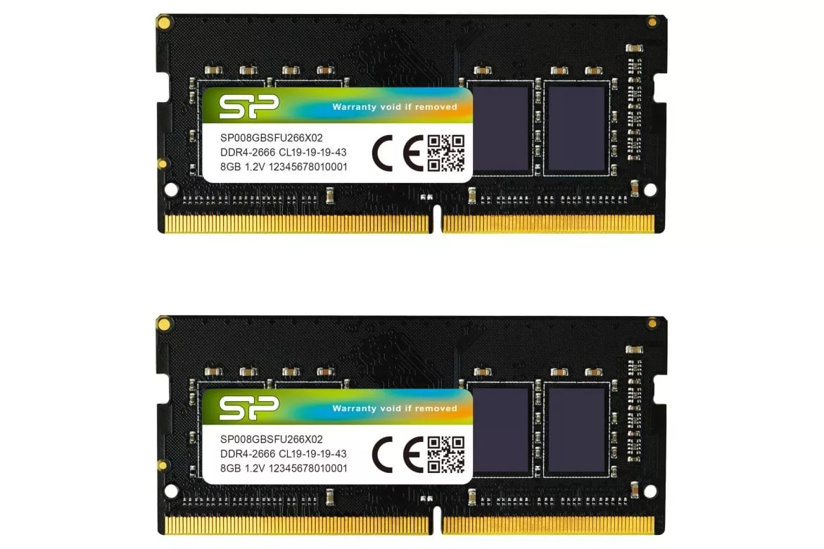 Memoria RAM Silicon Power SP016GBSFU266X22 16GB 2x8GB DDR4 SODIMM 2666MHz CL19