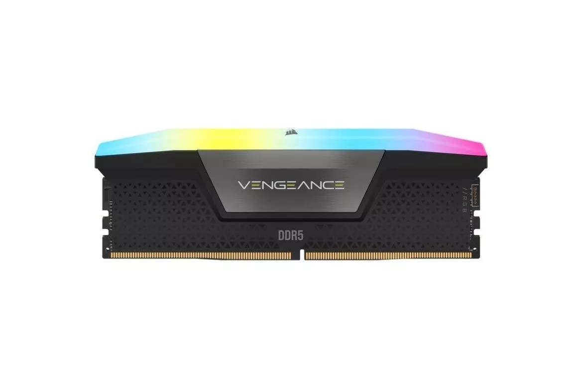 Memoria RAM Corsair Vengeance RGB 64GB 2x32GB DDR5 4800MHz CL40 Intel XMP Negro