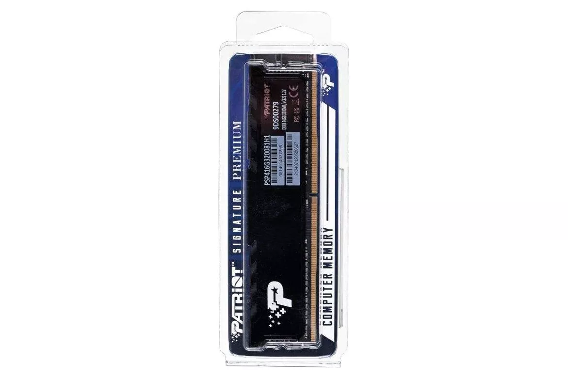 Memoria RAM Patriot Signature Premium 16GB 1x16GB DDR4 3200MHz CL22 Disipador Negro