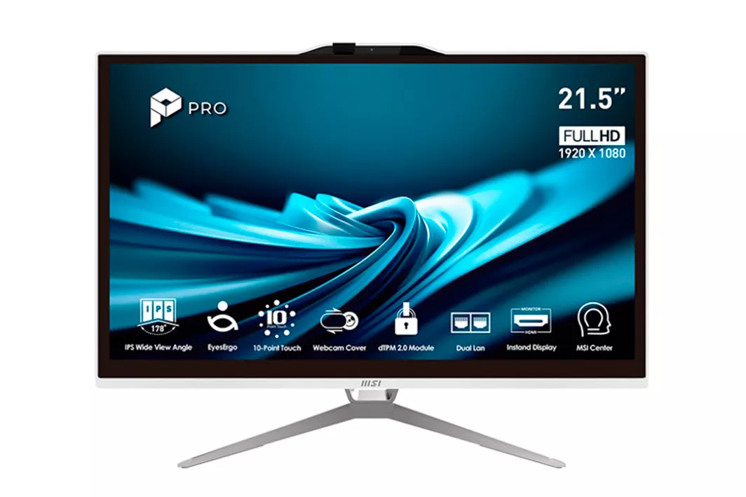 PC Todo En Uno MSI PRO AP222T-490EU i3-14100 8GB 256GB 22