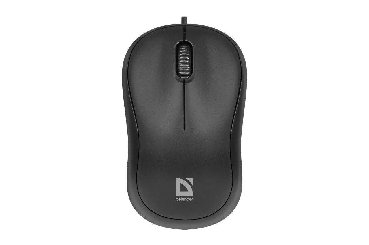 Ratón Defender PATCH MS-759 USB 1000DPI Negro Ambidiestro Compacto