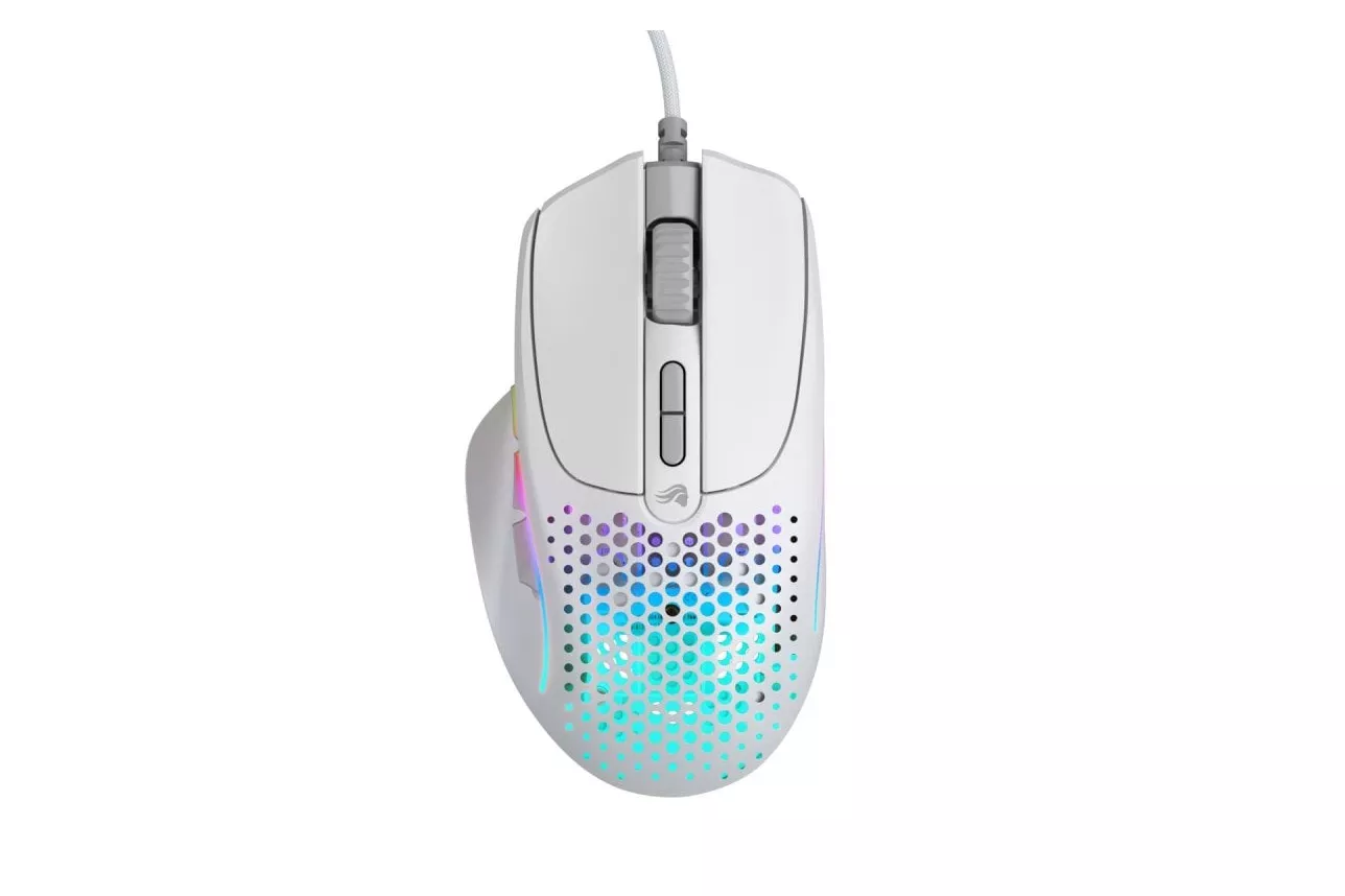 Ratón Glorious inalámbrico 19000 DPI RGB 6 botones recargable blanco