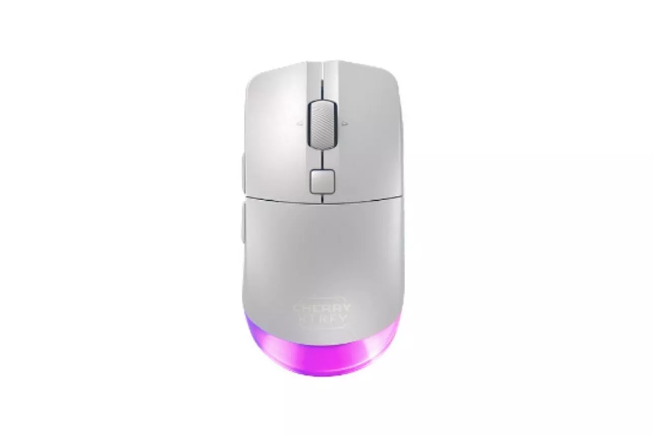 Ratón CHERRY XTRFY M50 Wireless Triple Conectividad 12000 DPI Blanco RGB ergonómico