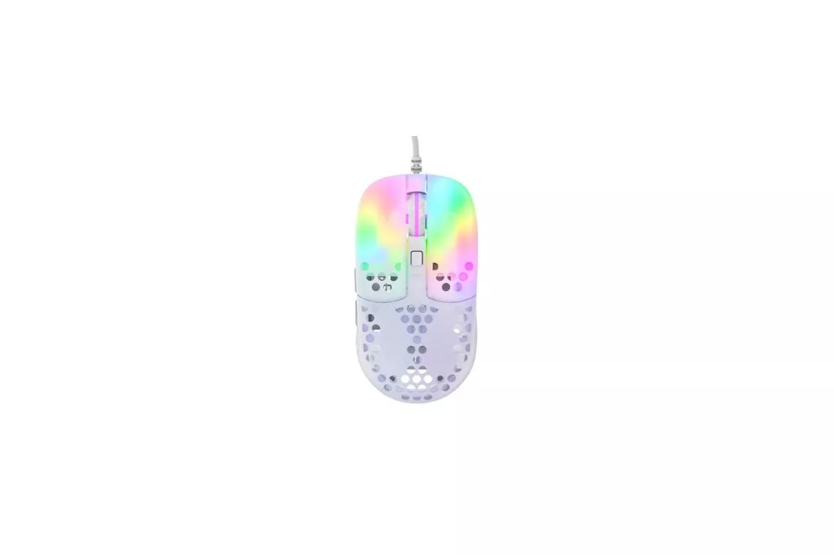 Ratón CHERRY XTRFY MZ1 USB 16000 DPI Blanco RGB Ultra Ligero