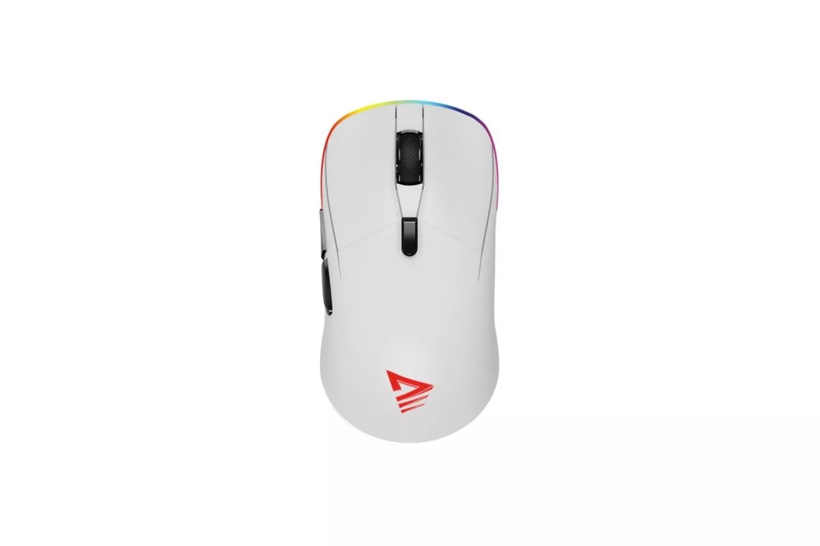 Ratón Savio Rift White Dual Mode Inalámbrico Bluetooth 10000DPI RGB Blanco Ultraligero