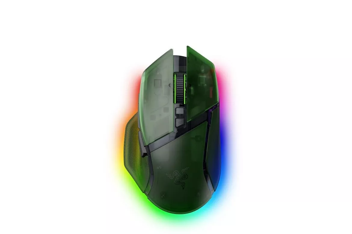 Ratón Razer Basilisk V3 Pro Inalámbrico RF Bluetooth 35000 DPI Verde RGB 11 Botones