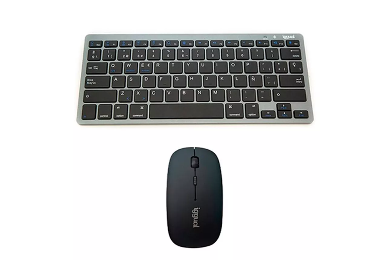 Combo Teclado/Ratón iggual Bluetooth IGG316917 + IGG316771