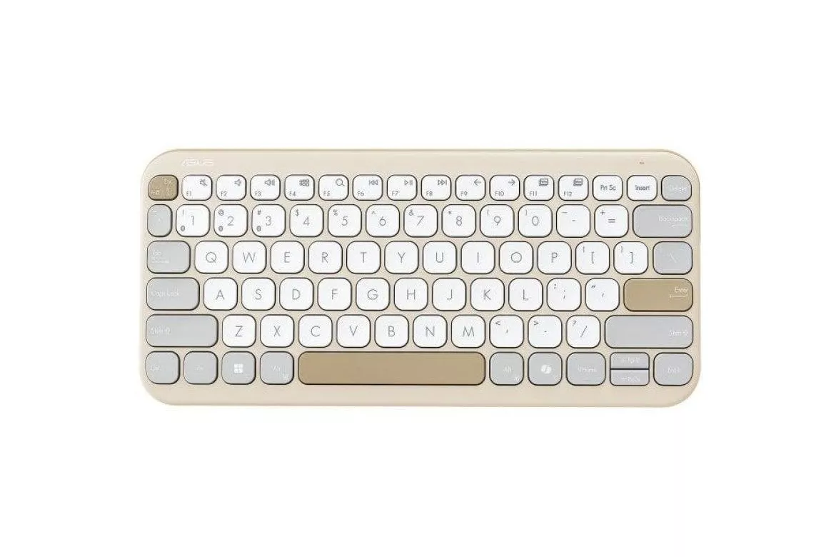 Teclado Asus Marshmallow KW100 inalámbrico ultrafino scissor keys Layout ES compacto