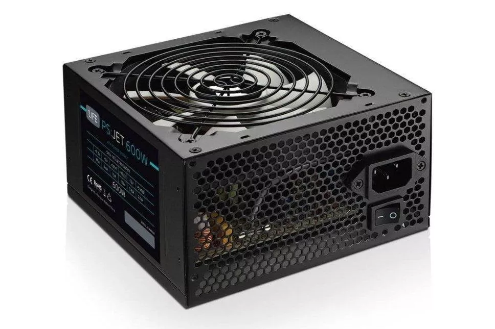 Fuente de Alimentación 1Life 1IFEJET600W120 600W ATX v2.2 negra ventilador 120 mm