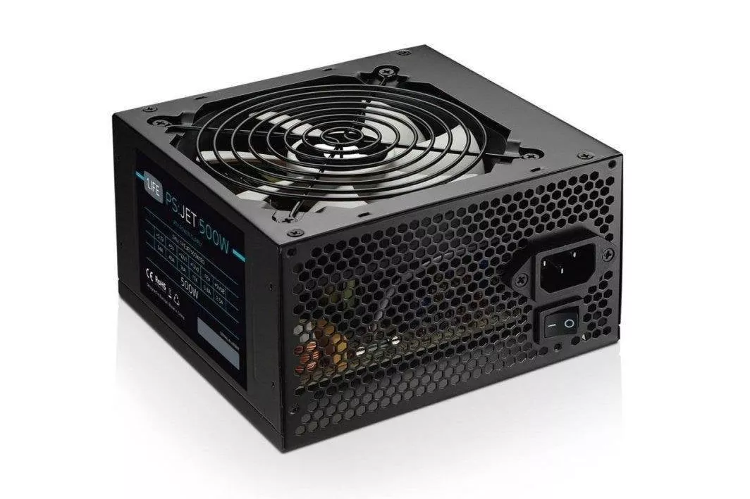 Fuente de Alimentación 1Life Jet 500W ATX PFC Pasivo silenciosa y estable