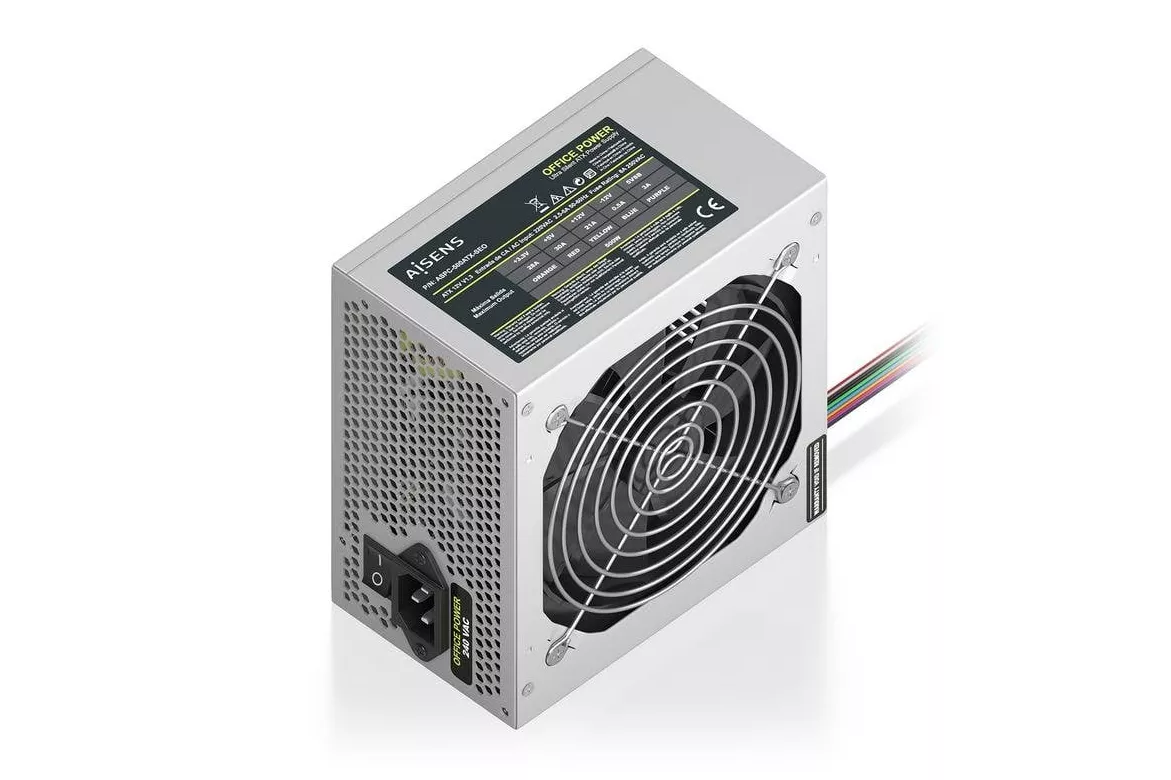 Fuente de Alimentación Aisens ASPC-500ATX-SEO 500W ATX 2.0 Protecciones OCP/OVP/UVP/SC/OPP/OTP