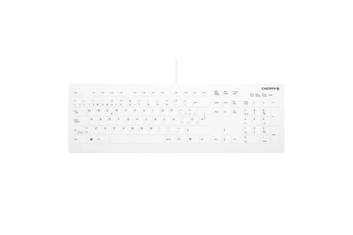 Teclado de tijera CHERRY AK-C8112 Layout ES impermeable y ergonómico