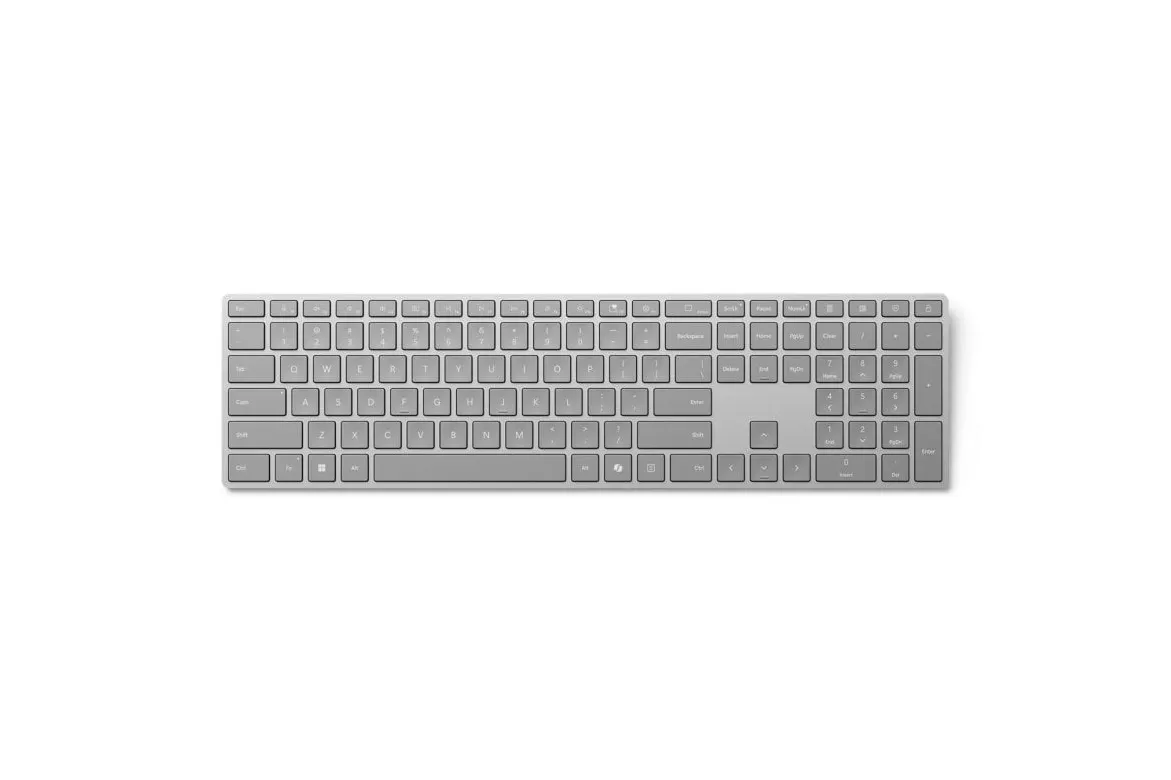 Teclado Microsoft Surface 2nd Edition membrana Layout ES inalámbrico Bluetooth gris