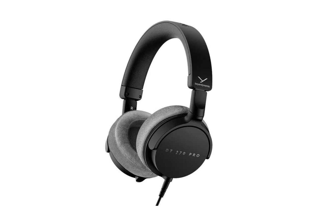 Auriculares Beyerdynamic DT-270 Pro con cable 3,5 mm para estudio y música color negro y gris