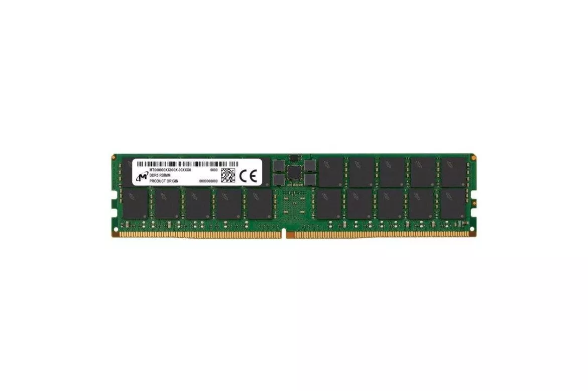 Memoria RAM Micron MTC40F2046S1RC64BR 64GB 1x64GB DDR5 6400MHz CL52 ECC Registered DIMM