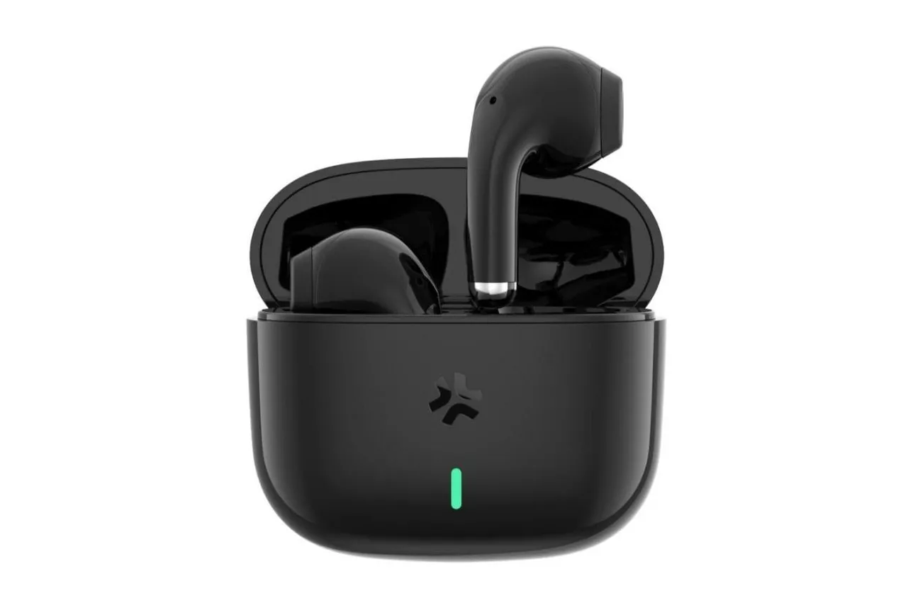 Auriculares Celly TIPS1BK inalámbricos Bluetooth para llamadas y música con micrófono integrado negros y blancos