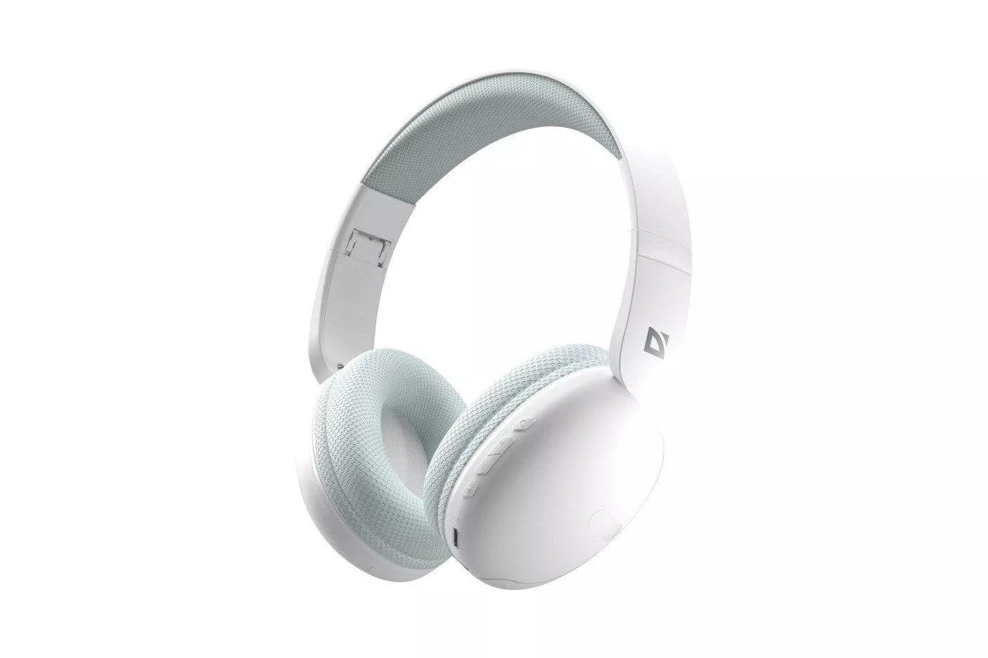 Auriculares Defender Freemotion B480 inalámbricos Bluetooth uso universal con entrada AUX USB C blancos