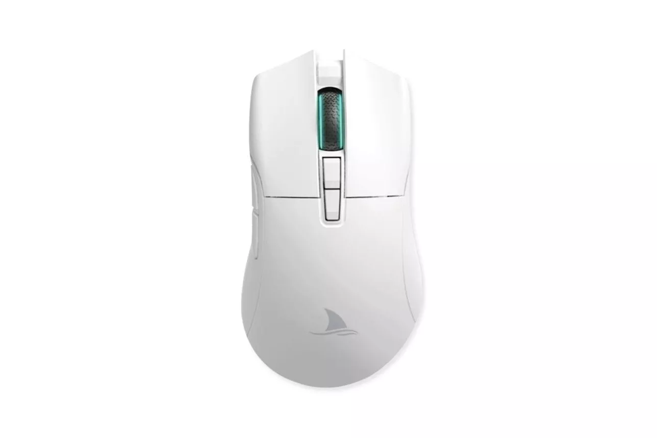 Ratón Darmoshark N3 Pro Inalámbrico Triple Conexión 26000 DPI Blanco RGB 8K