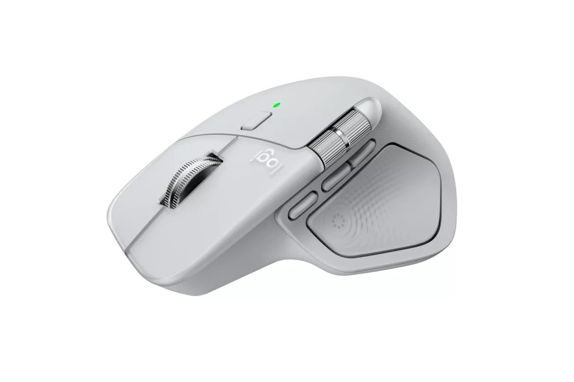 Ratón Logitech MX Master 4 Bluetooth 8000 DPI Plata Rueda Lateral Ergonomía Mac