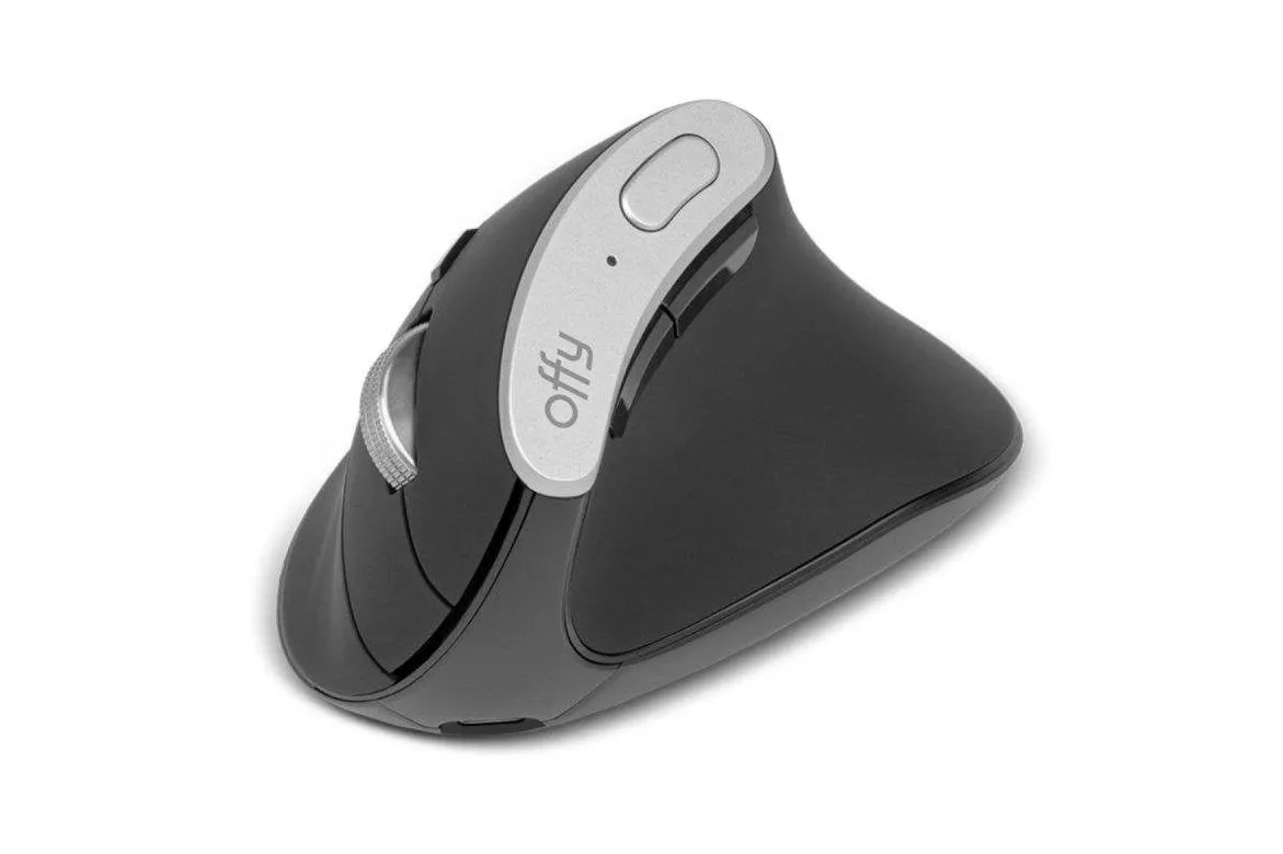 Ratón Offy Vexi Inalámbrico/Bluetooth 4800 DPI Negro Vertical 8 Botones