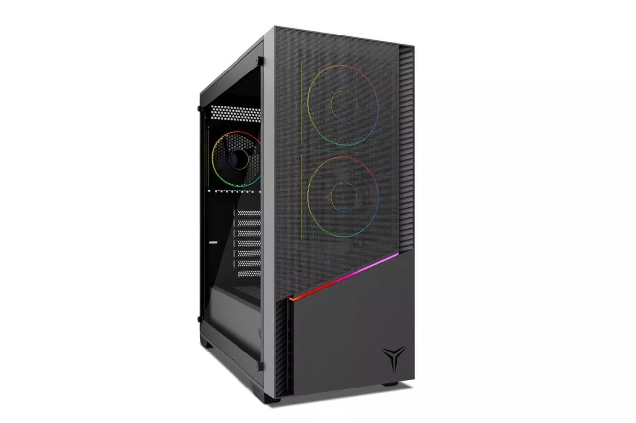 Caja gaming Yeyian ELARA YCM-APELA-M1 RGB cristal templado ATX USB-C 4 ventiladores