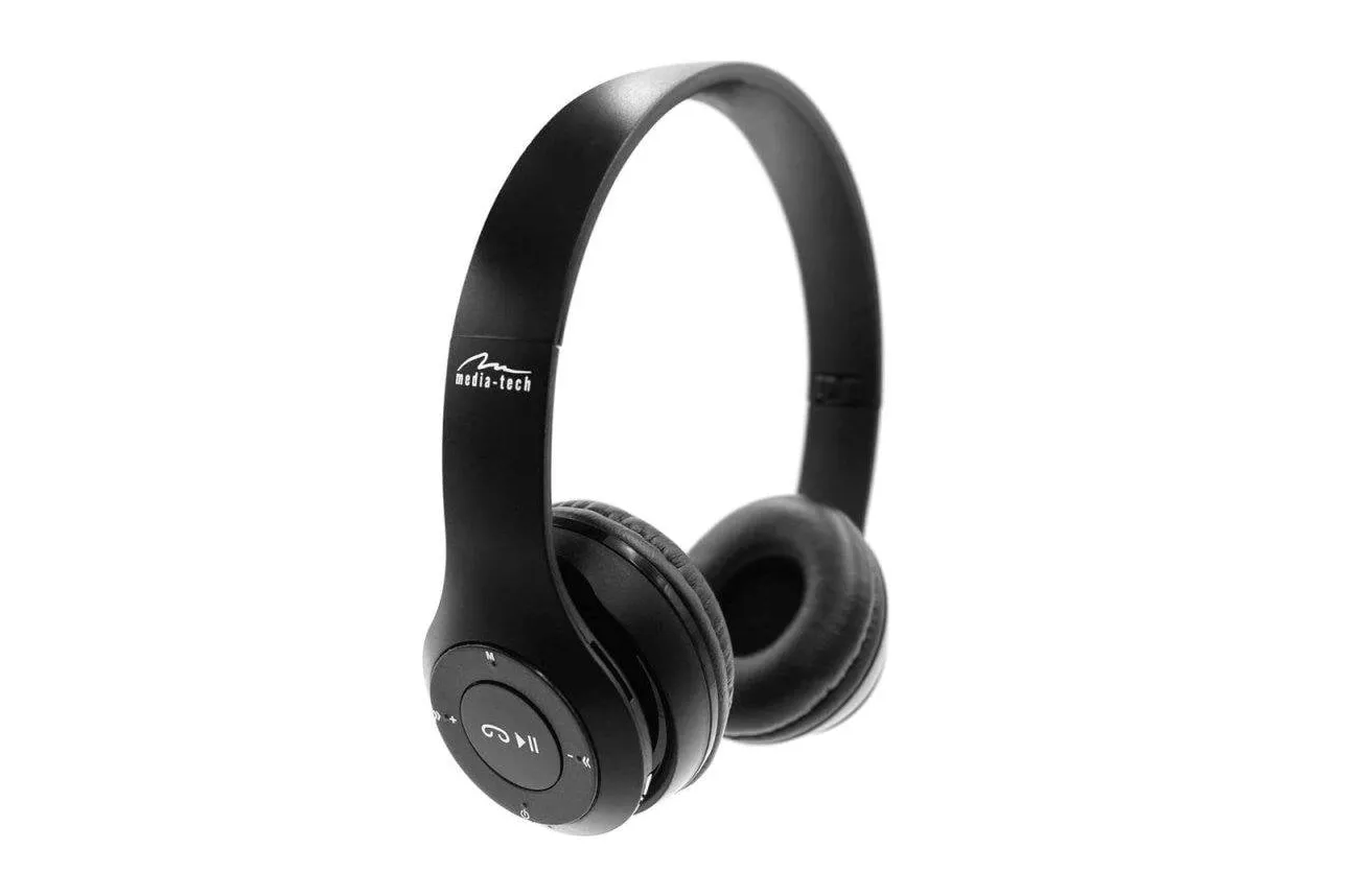 Auriculares GTmedia Epsilion inalámbricos Bluetooth gancho para oreja con micrófono y radio FM negros