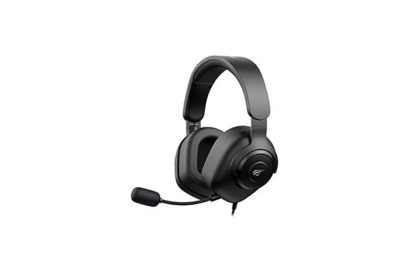 Auriculares Havit H2230u con cable e inalámbricos para gaming con micrófono negro
