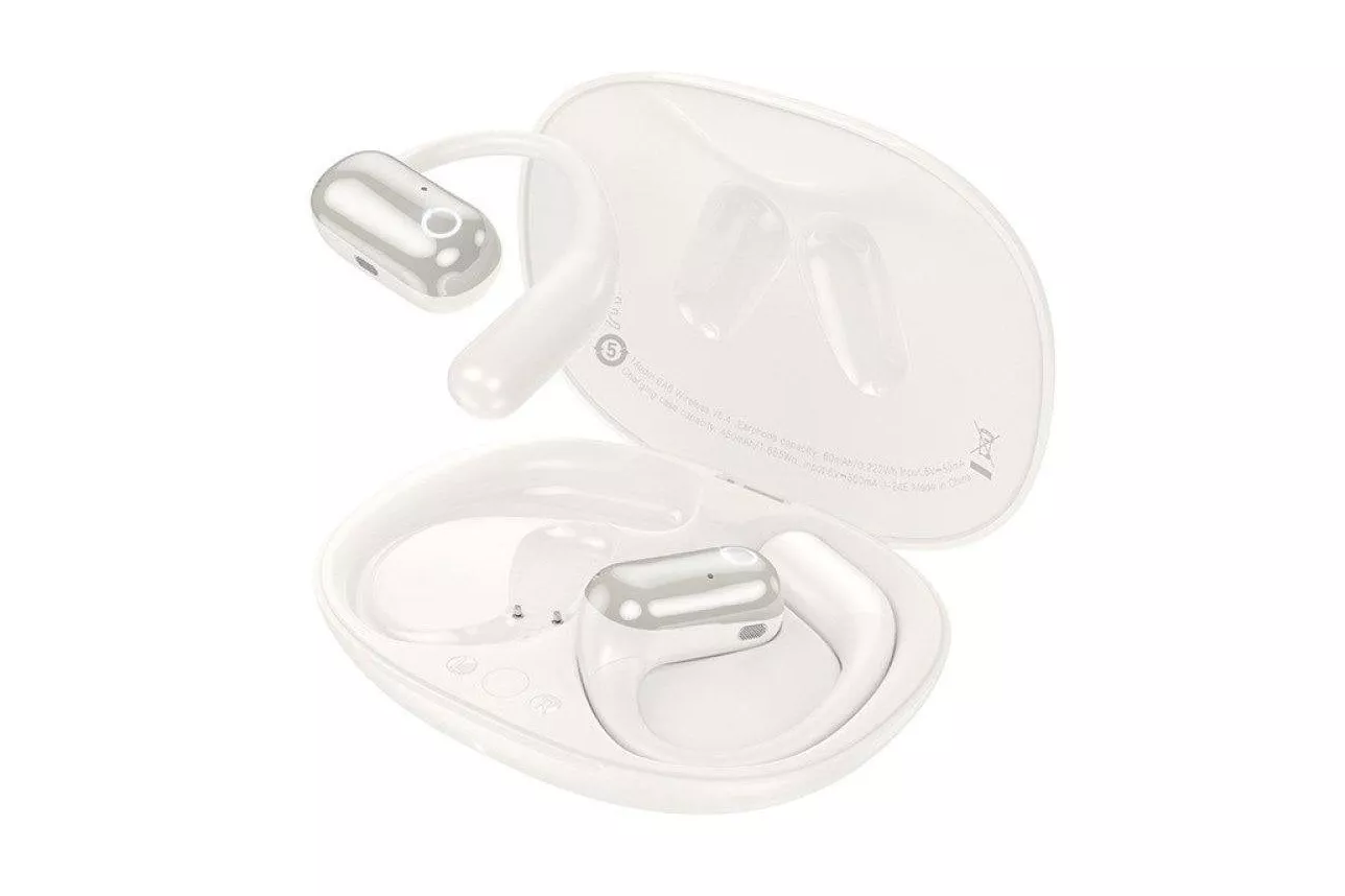 Auriculares Hoco Ea6 inalámbricos Bluetooth para música y llamadas con estuche blanco