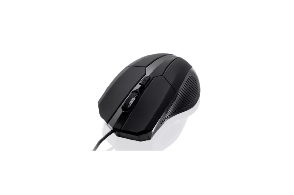 Ratón Ibox i005 USB 1600 DPI Negro Ambidiestro Láser Rueda Desplazamiento