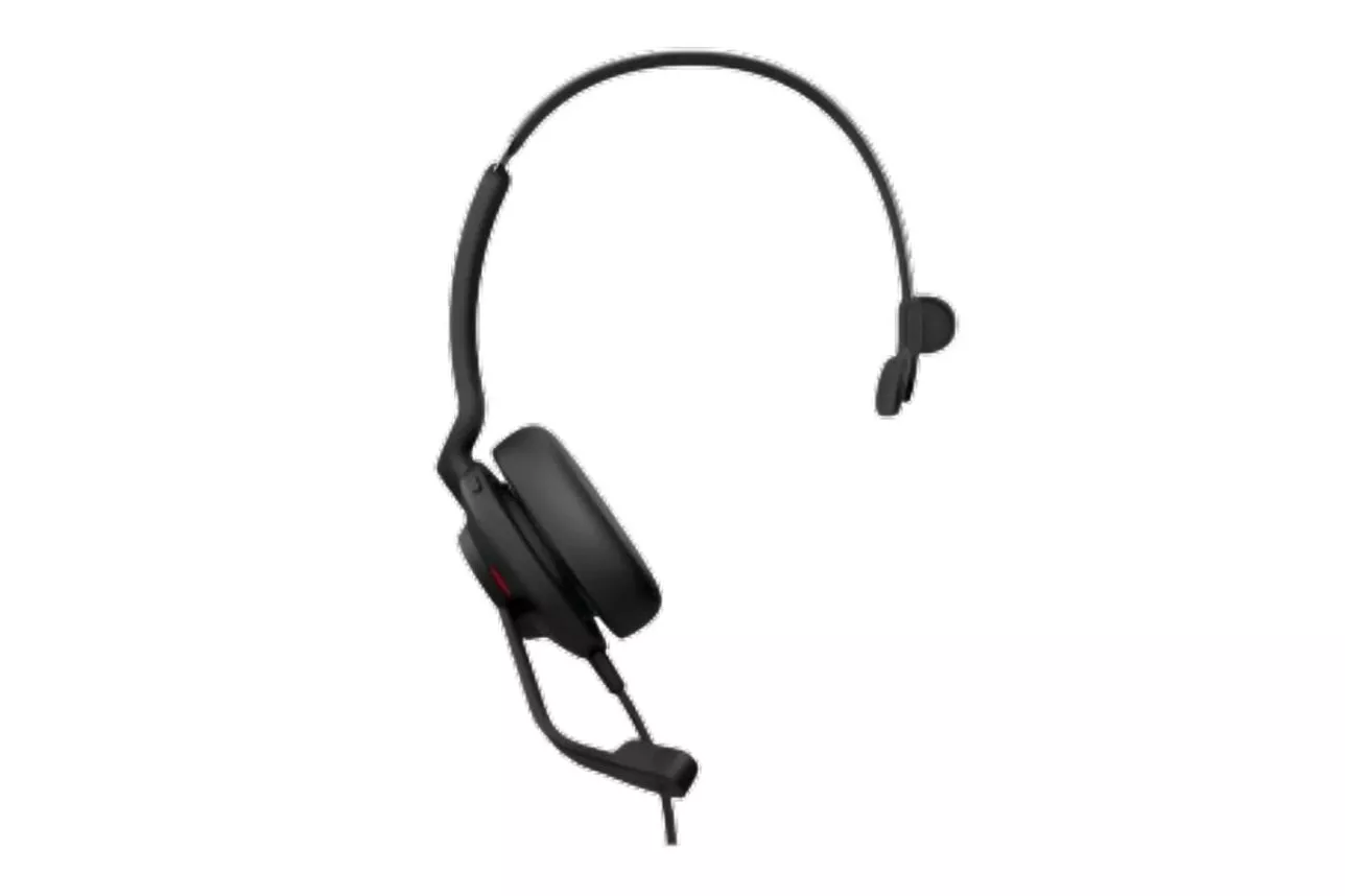 Auriculares Jabra Evolve2 30 SE con cable USB A/C para oficina y call center monoaural negros