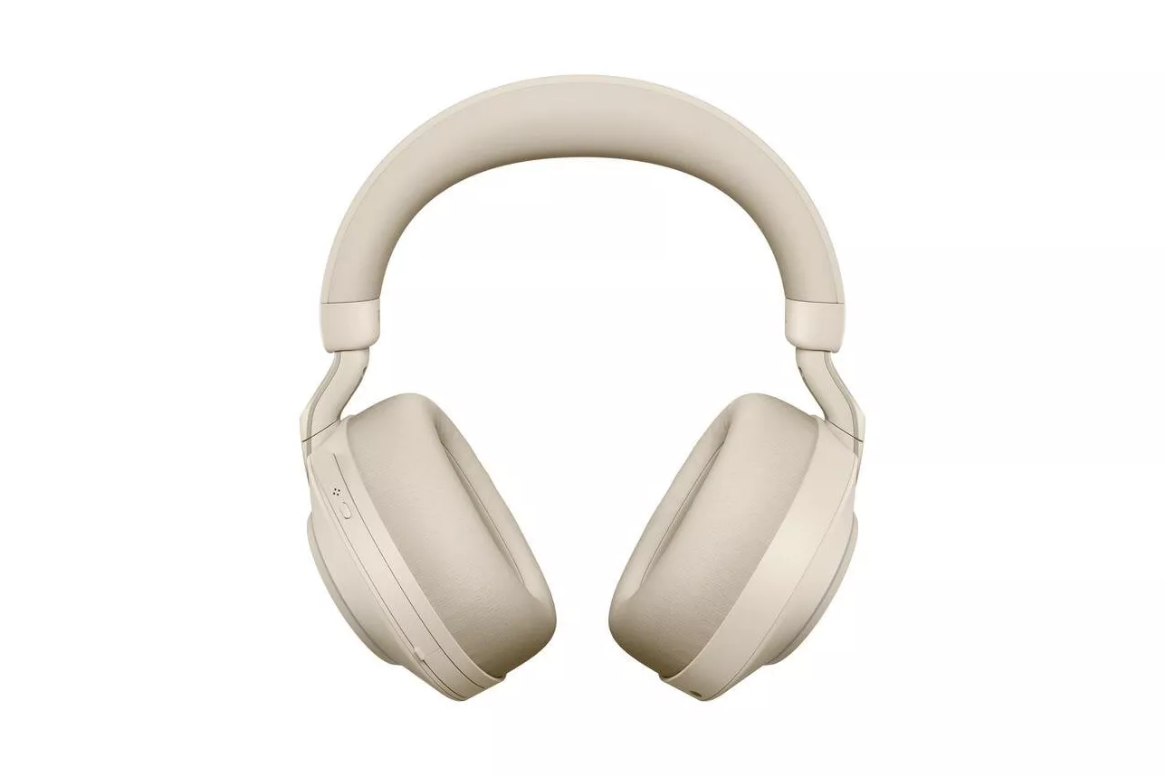 Auriculares Jabra Evolve2 85 inalámbricos y con cable Bluetooth, Cancelación de Ruido Activa, Micrófono Boom, para oficina y llamadas, color beige