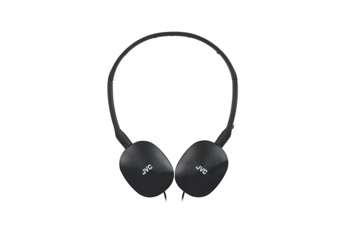 Auriculares JVC HA-S160M con cable, micrófono en línea y diadema ajustable negros