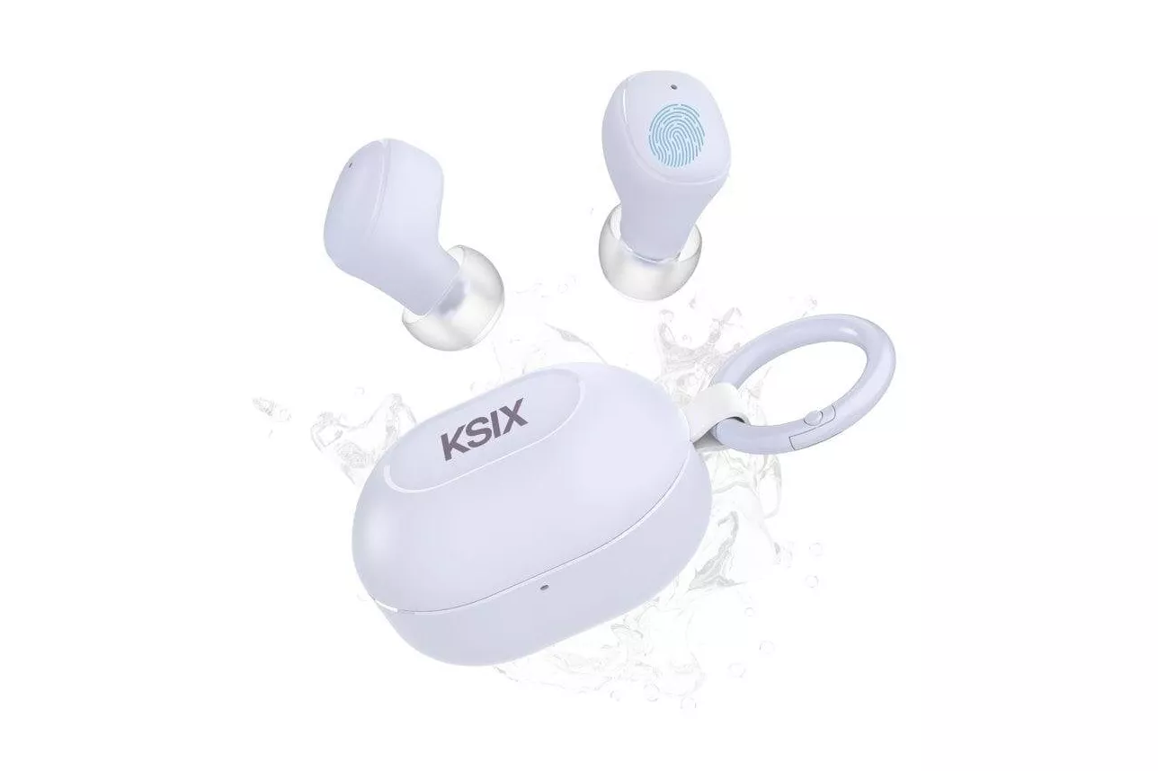 Auriculares Ksix Neutron inalámbricos True Wireless Llamadas/Música Bluetooth 5.4 IPX4 lila