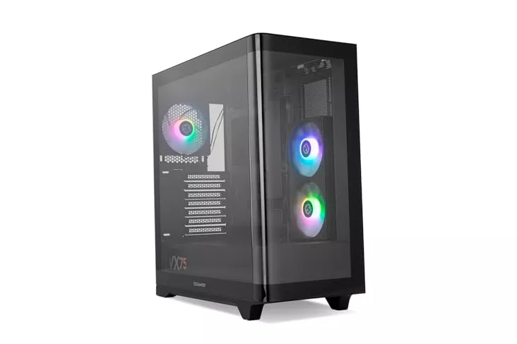 Caja PC NOX Hummer ETHER Semitorre Gaming Cristal Curvo ATX USB-C Negro