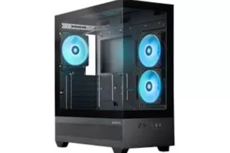 GT-01B-OP carcasa de ordenador Midi Tower Negro, Cajas de torre