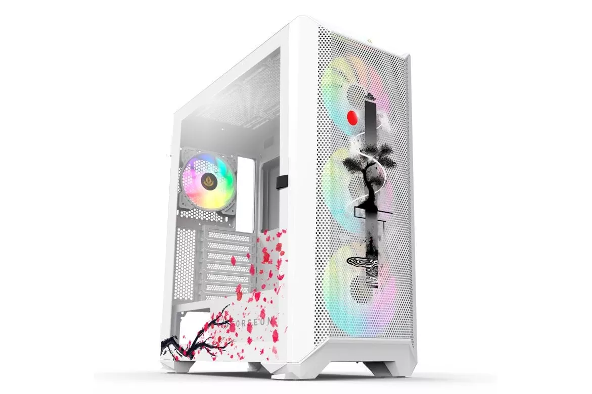 Torre PC Forgeon Arcanite ARGB Mesh Torre ATX Blanca - Japan by PcCom