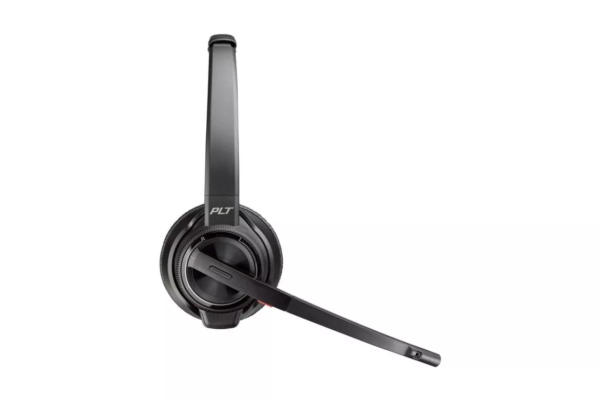 Auriculares Poly Savi 8220 inalámbricos Bluetooth para oficina con Cancelación de Ruido y base de carga negros