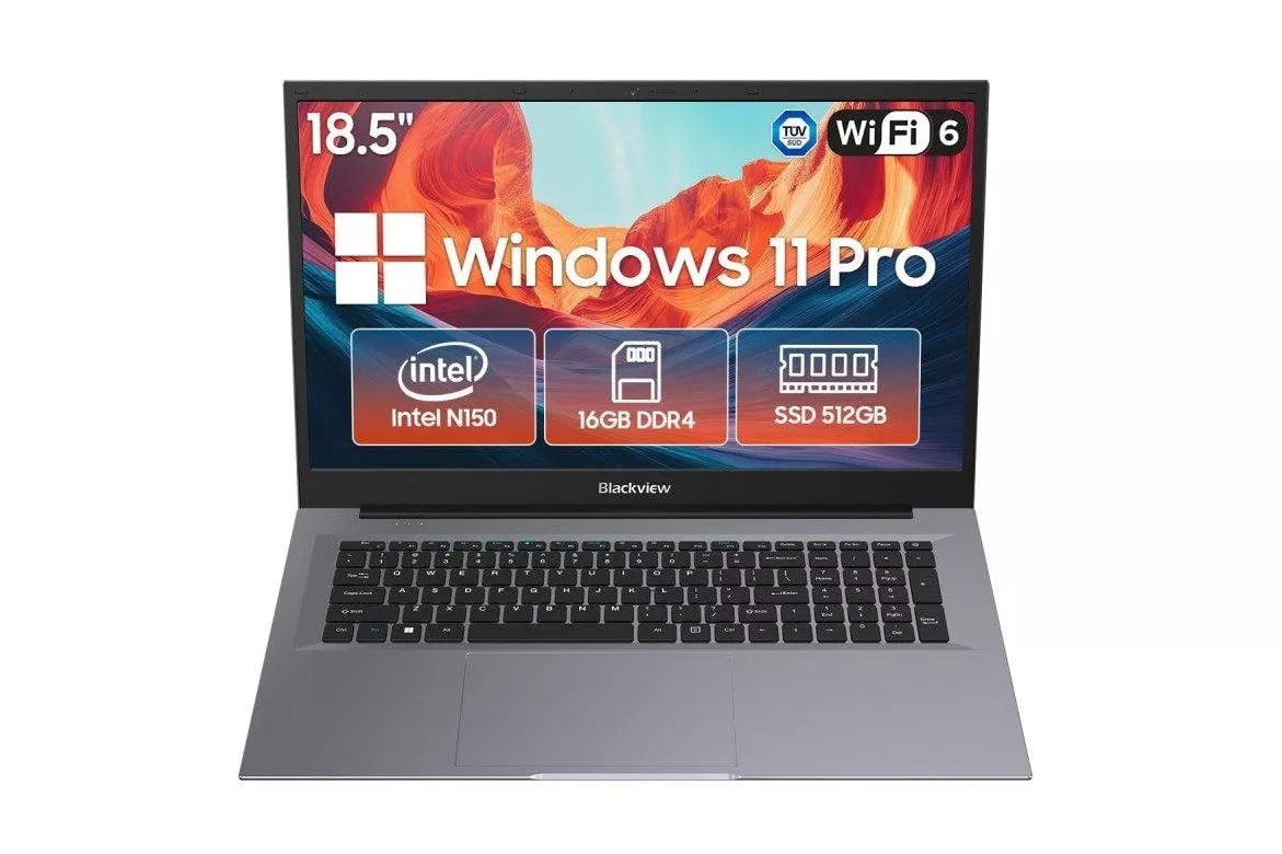 Blackview AceBook 10 Intel N150 16GB 512GB SSD Gráficos Intel Windows 11 Pro Pantalla 18,5