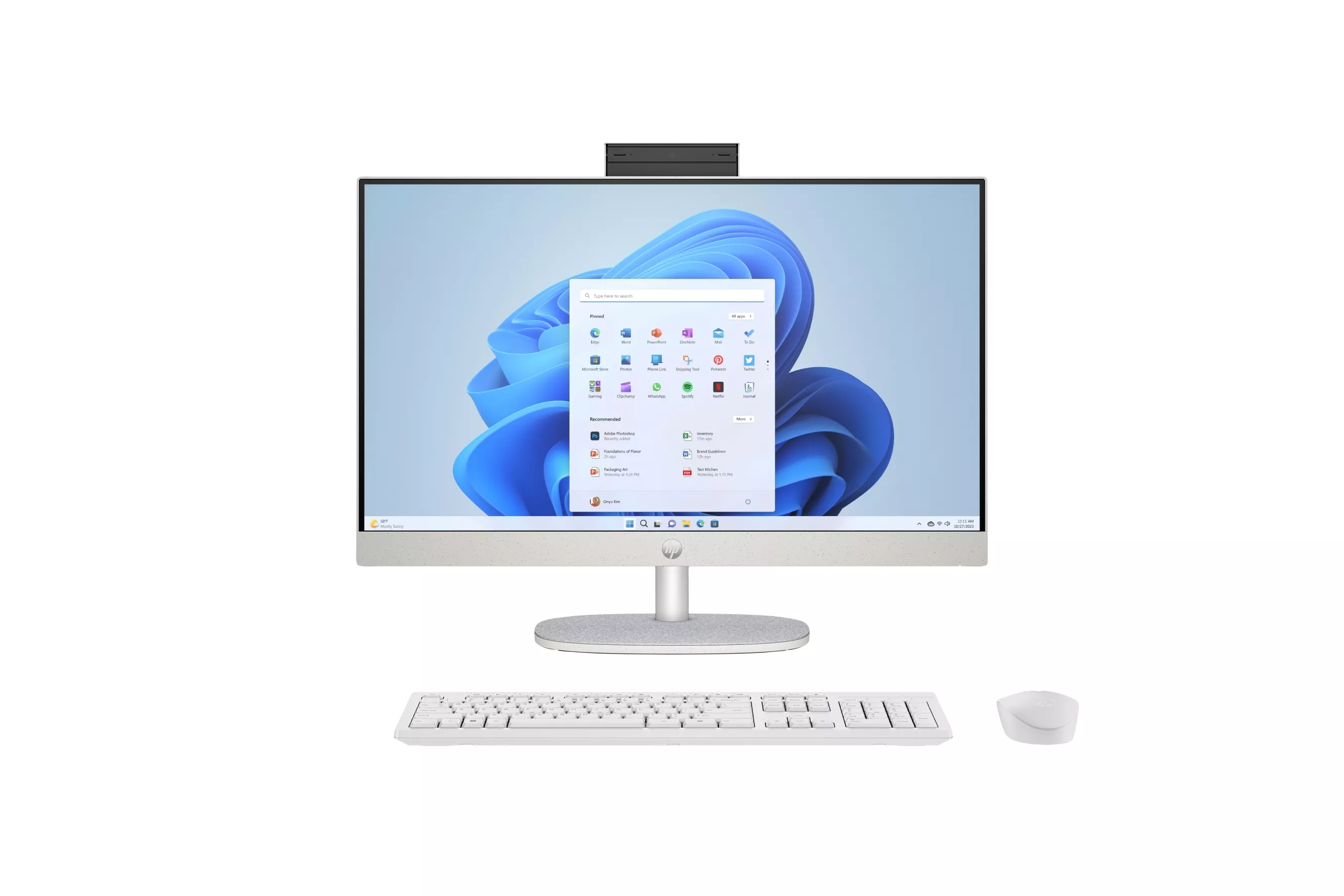 HP AIO 24-cr0075ns Intel Core i3-1315U 8GB 512GB SSD UHD Graphics Windows 11 Blanco
