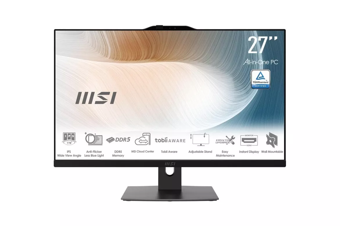 PC Sobremesa MSI Modern AM272P 1M-845EU Intel Core 7 150U 16GB 1TB SSD Windows 11 Pro 27