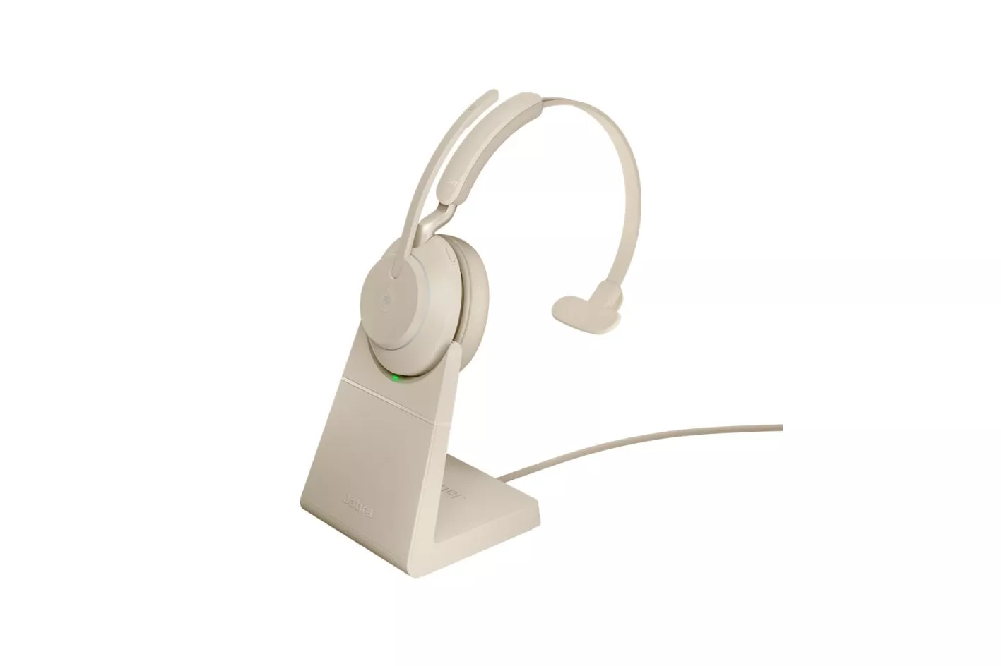 Jabra Evolve2 65 Auriculares Inalámbricos Monoaurales con Soporte Beige